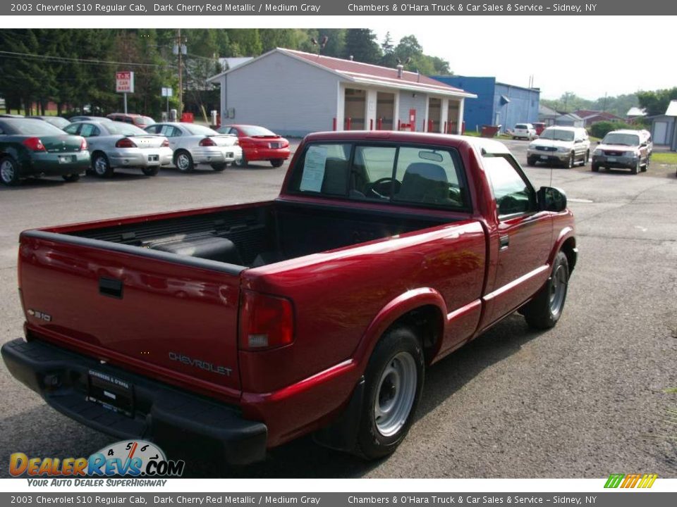 2003 Chevrolet S10 Regular Cab Dark Cherry Red Metallic / Medium Gray Photo #8