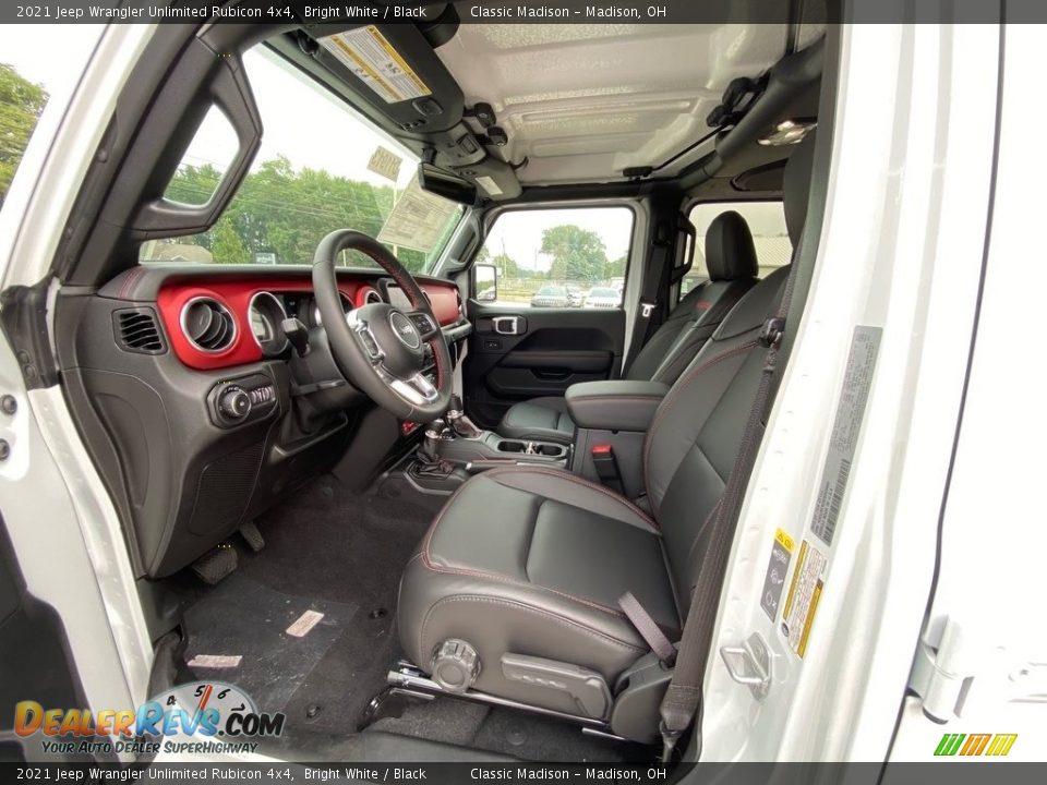 2021 Jeep Wrangler Unlimited Rubicon 4x4 Bright White / Black Photo #2