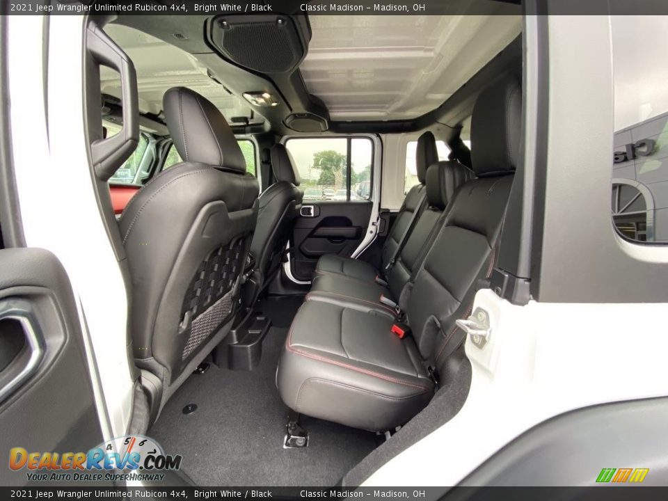 Rear Seat of 2021 Jeep Wrangler Unlimited Rubicon 4x4 Photo #3