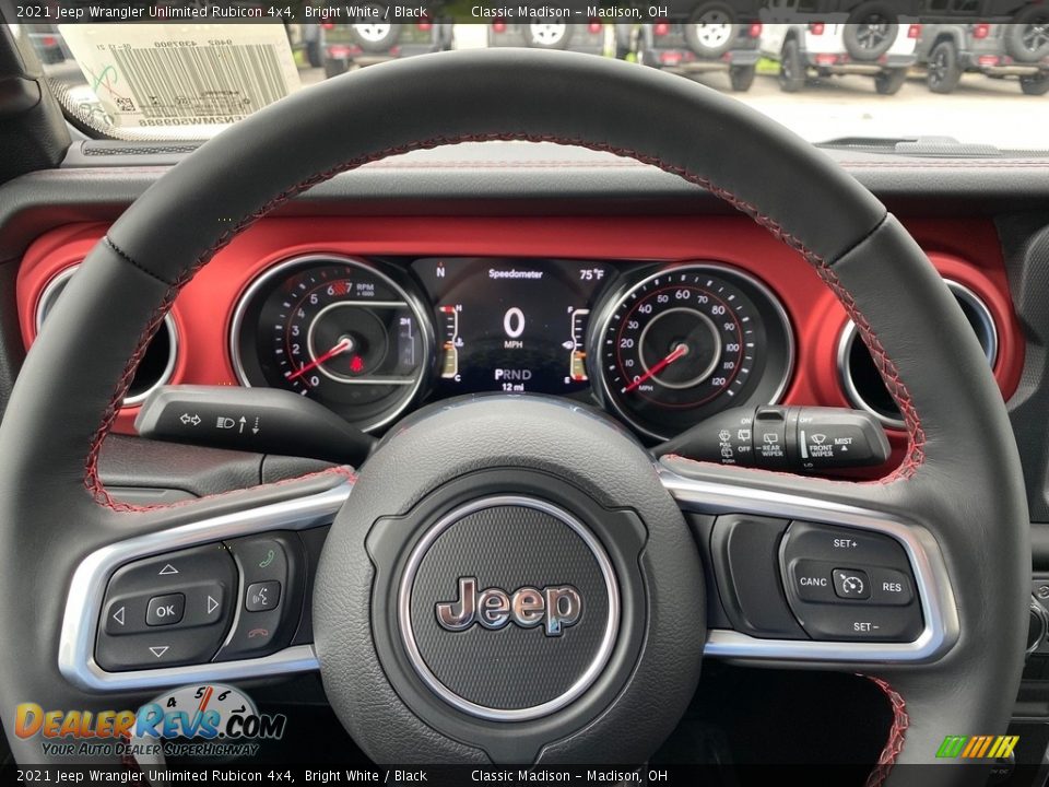 2021 Jeep Wrangler Unlimited Rubicon 4x4 Steering Wheel Photo #5