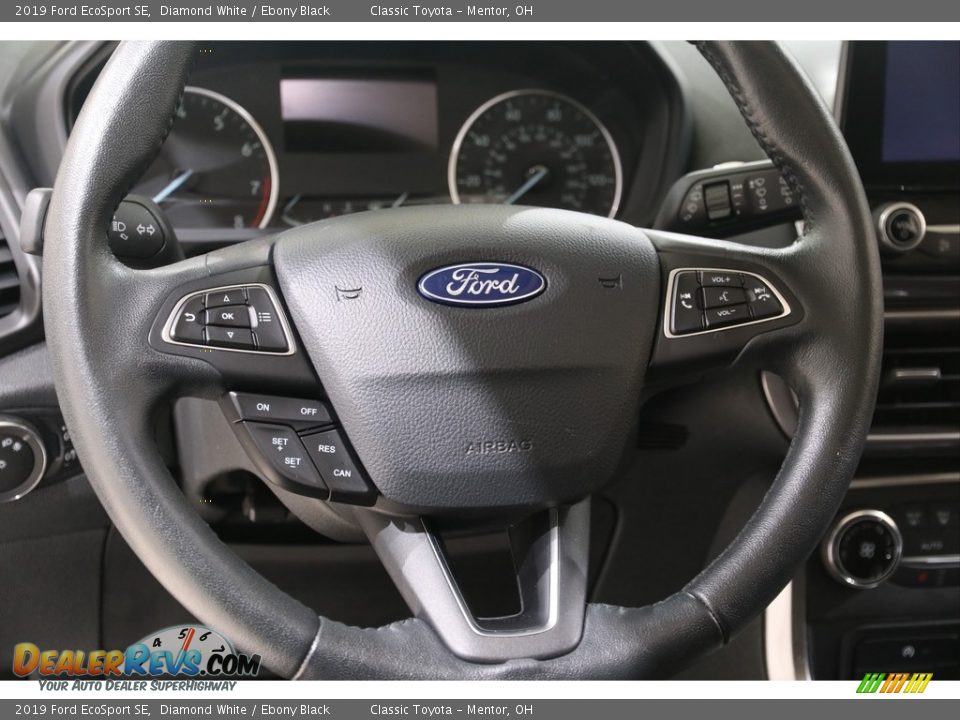 2019 Ford EcoSport SE Diamond White / Ebony Black Photo #6
