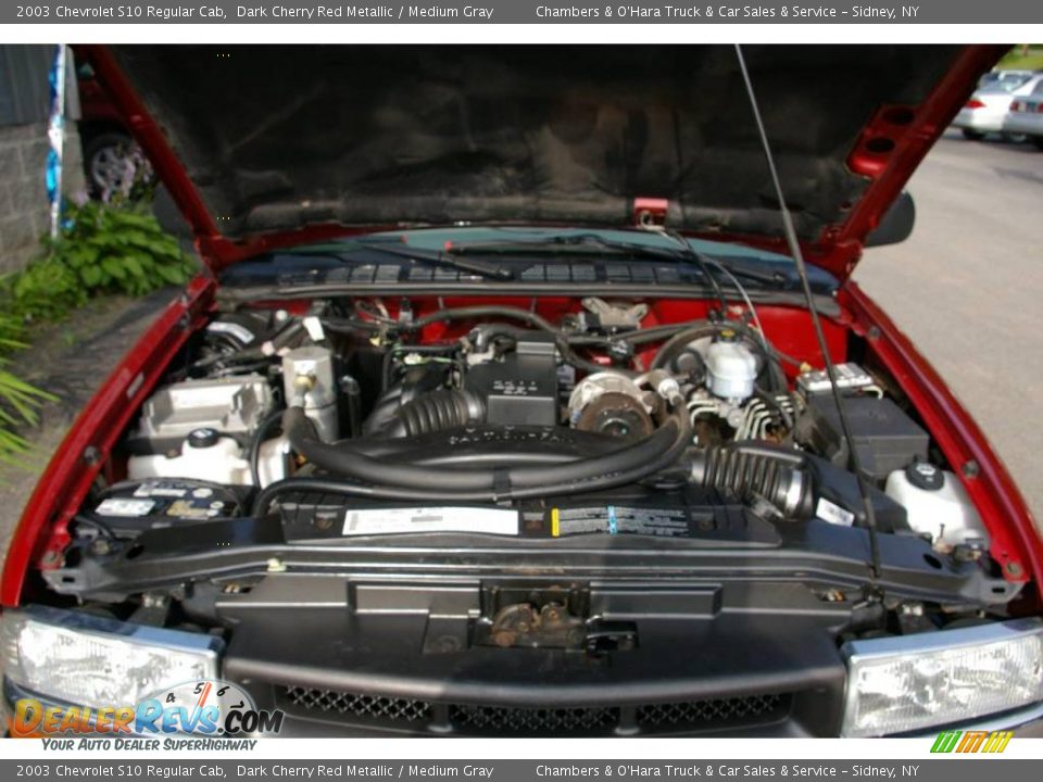 2003 Chevrolet S10 Regular Cab Dark Cherry Red Metallic / Medium Gray Photo #11
