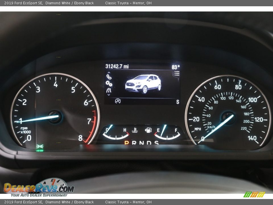2019 Ford EcoSport SE Diamond White / Ebony Black Photo #7