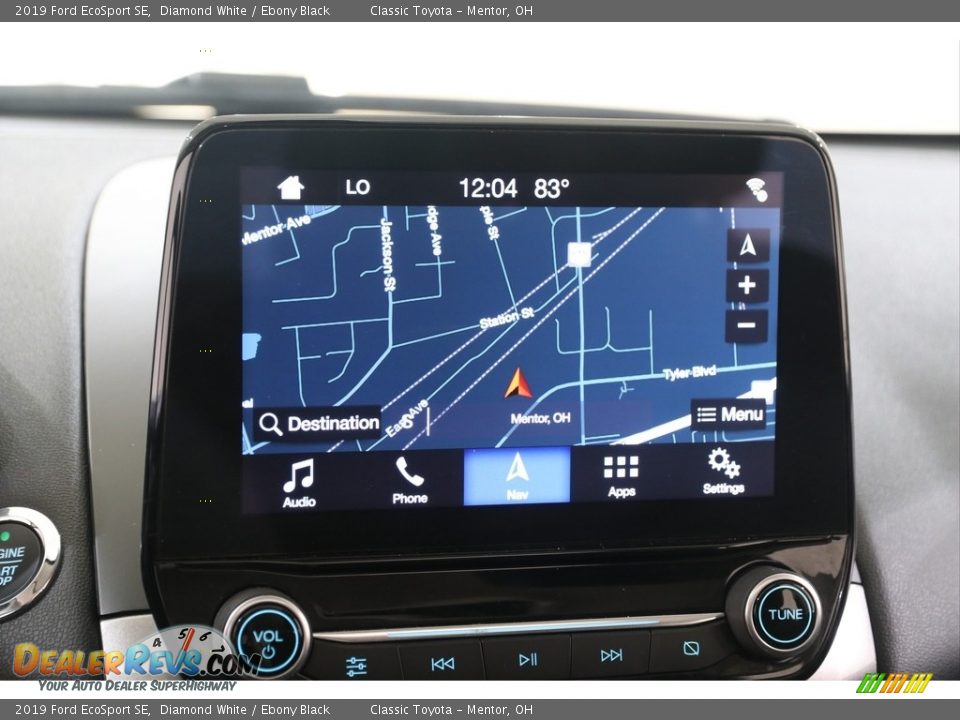 2019 Ford EcoSport SE Diamond White / Ebony Black Photo #9