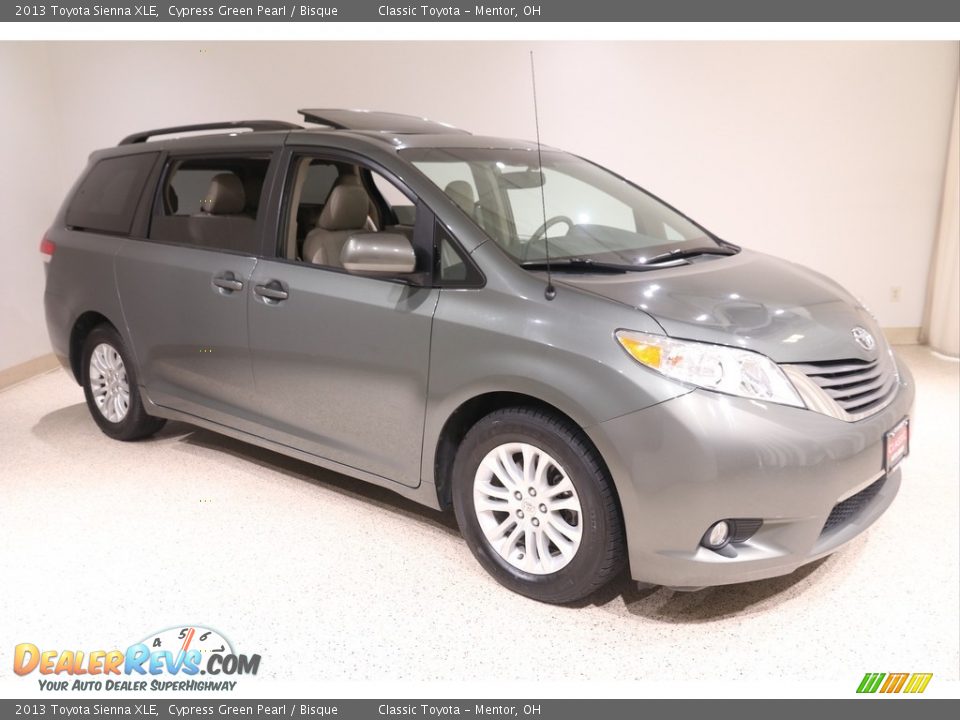 2013 Toyota Sienna XLE Cypress Green Pearl / Bisque Photo #1