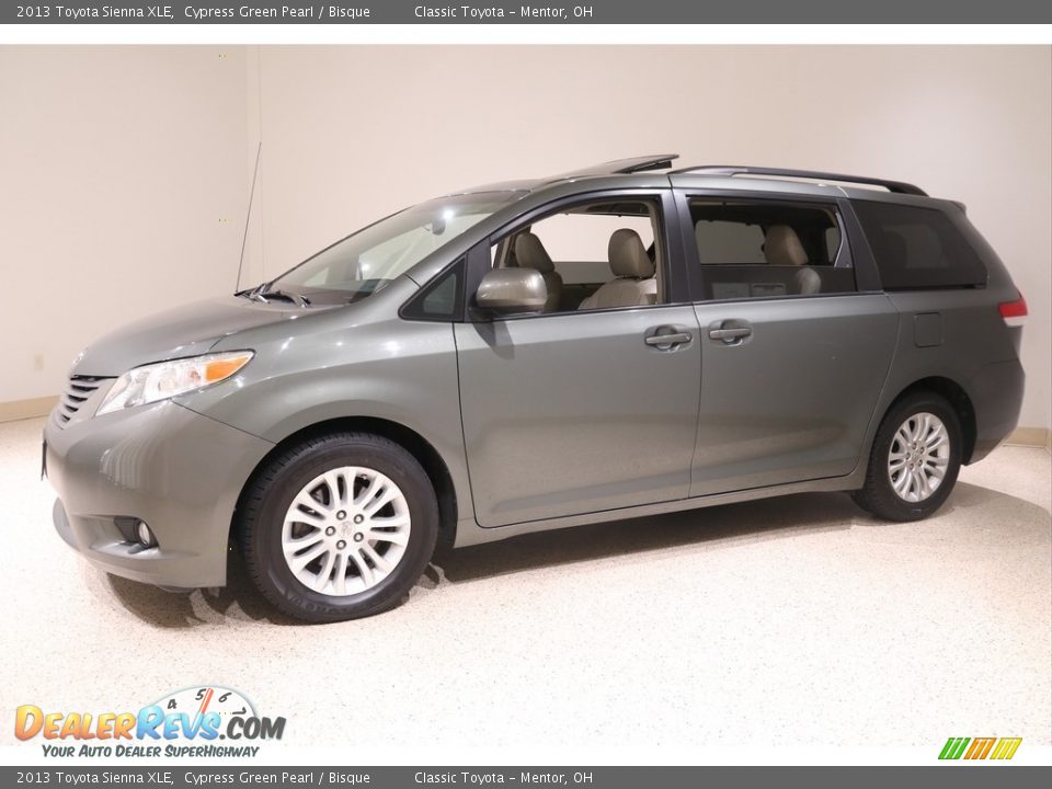 2013 Toyota Sienna XLE Cypress Green Pearl / Bisque Photo #3