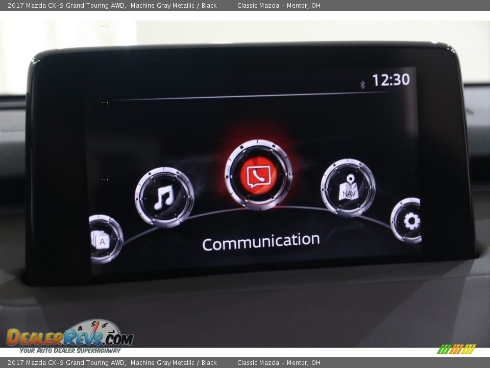2017 Mazda CX-9 Grand Touring AWD Machine Gray Metallic / Black Photo #9