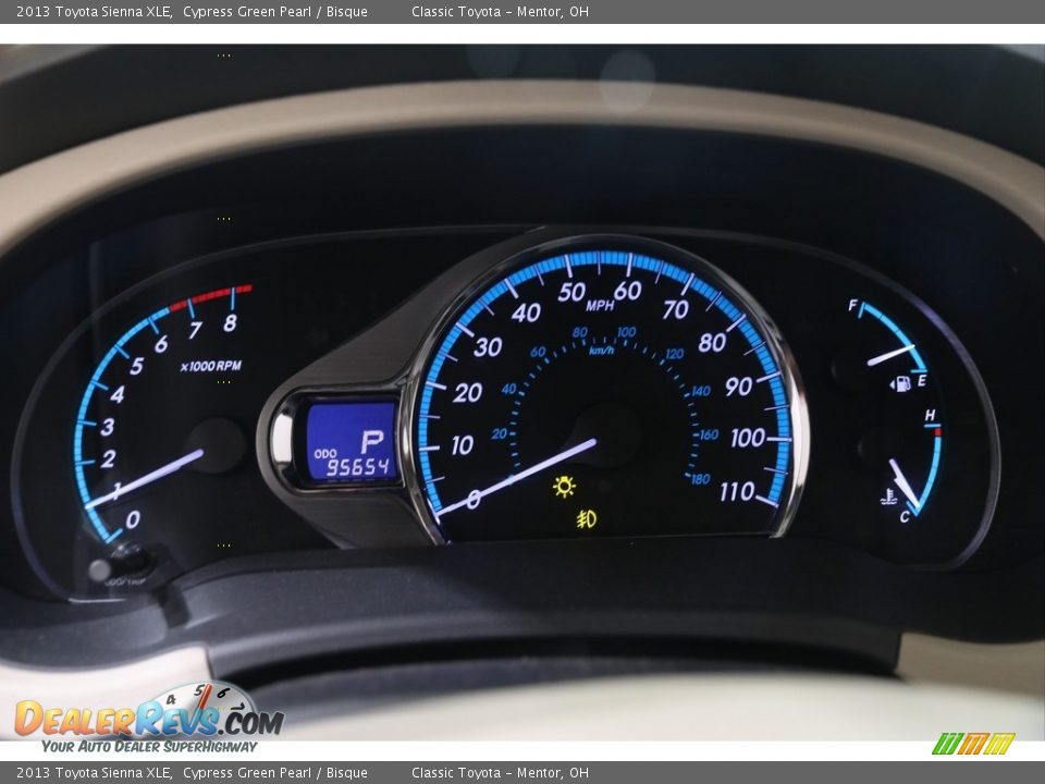 2013 Toyota Sienna XLE Cypress Green Pearl / Bisque Photo #8