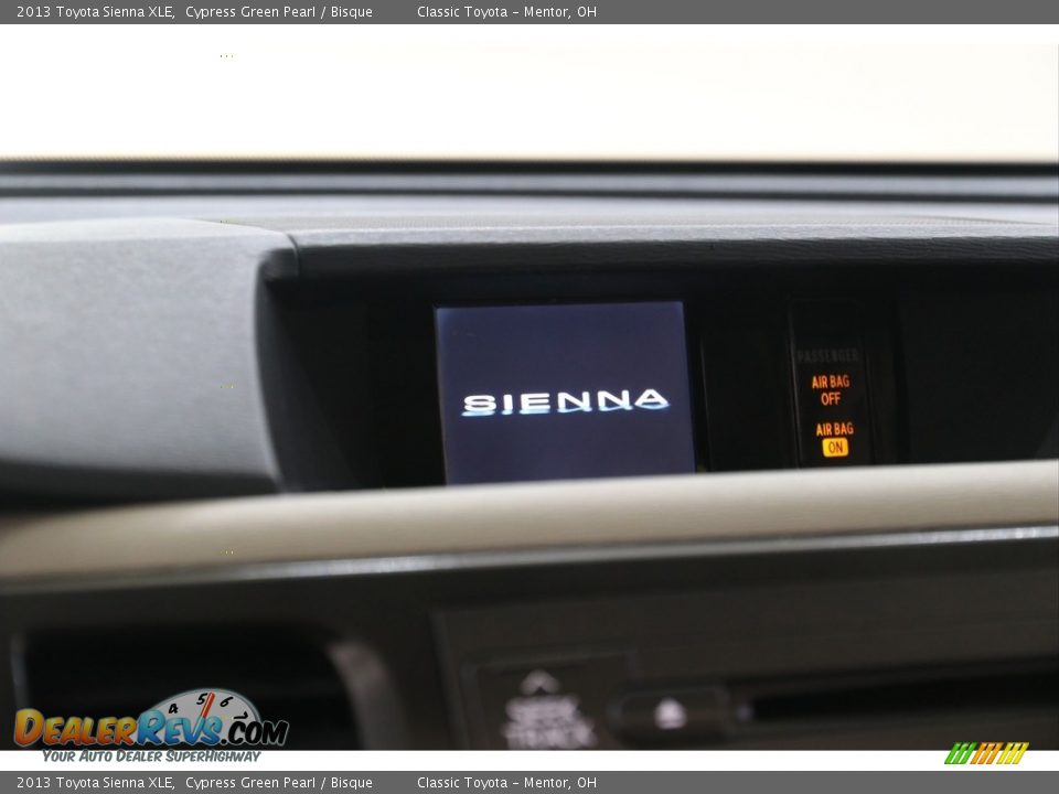 2013 Toyota Sienna XLE Cypress Green Pearl / Bisque Photo #9