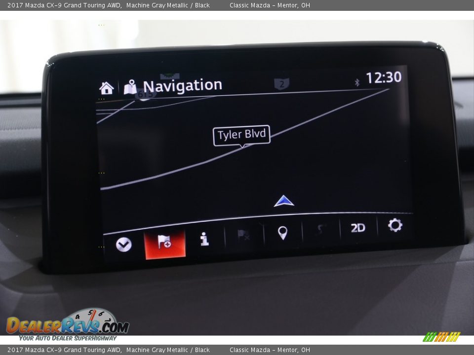 2017 Mazda CX-9 Grand Touring AWD Machine Gray Metallic / Black Photo #12