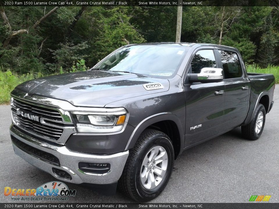 2020 Ram 1500 Laramie Crew Cab 4x4 Granite Crystal Metallic / Black Photo #2