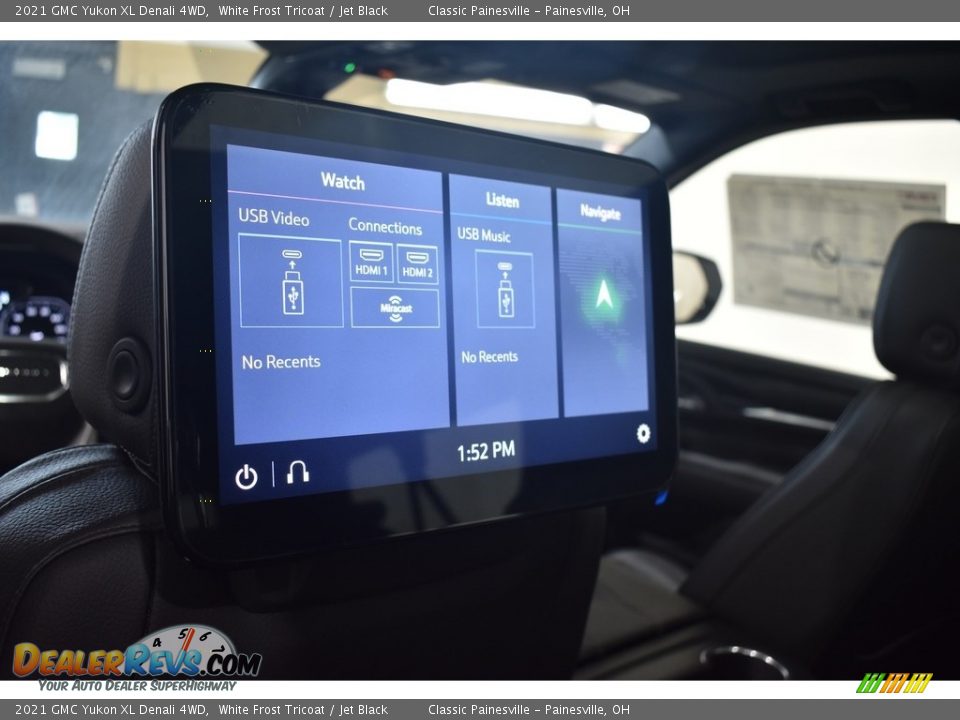 2021 GMC Yukon XL Denali 4WD White Frost Tricoat / Jet Black Photo #15