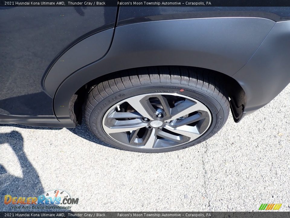 2021 Hyundai Kona Ultimate AWD Thunder Gray / Black Photo #7