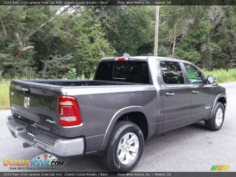 2020 Ram 1500 Laramie Crew Cab 4x4 Granite Crystal Metallic / Black Photo #6