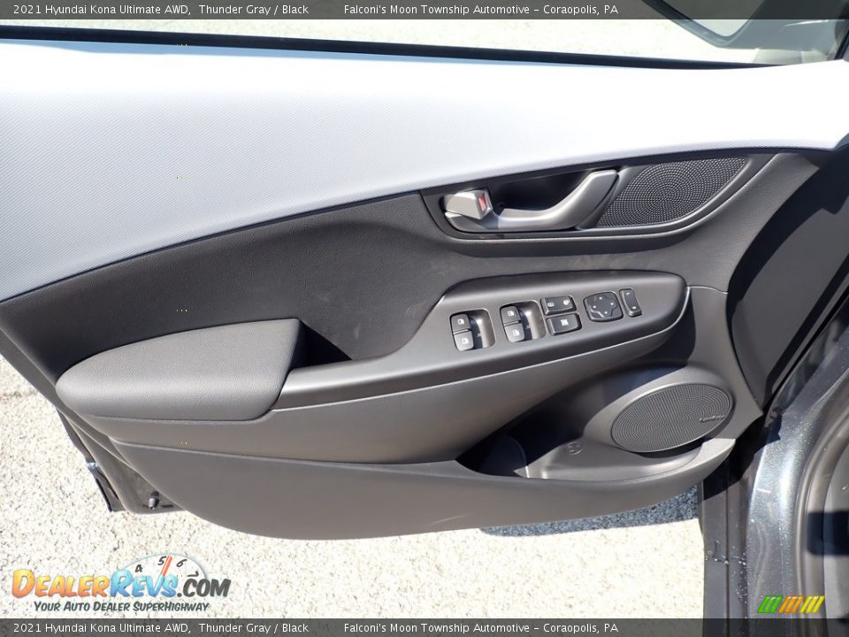 2021 Hyundai Kona Ultimate AWD Thunder Gray / Black Photo #10