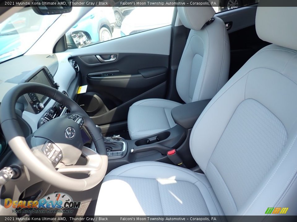 2021 Hyundai Kona Ultimate AWD Thunder Gray / Black Photo #11