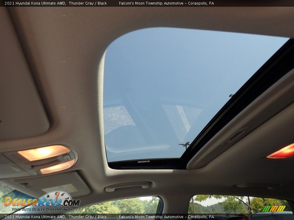 2021 Hyundai Kona Ultimate AWD Thunder Gray / Black Photo #13