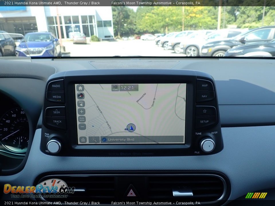 2021 Hyundai Kona Ultimate AWD Thunder Gray / Black Photo #14