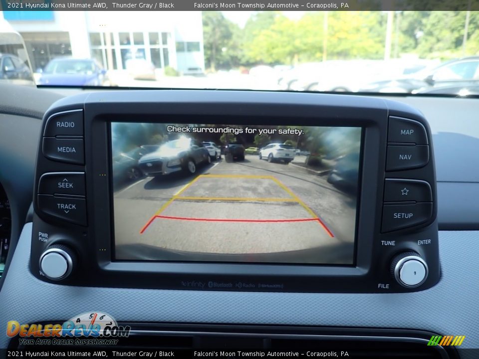 2021 Hyundai Kona Ultimate AWD Thunder Gray / Black Photo #15