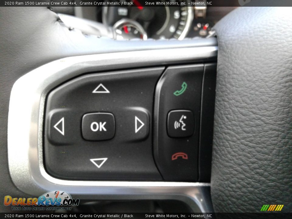 2020 Ram 1500 Laramie Crew Cab 4x4 Granite Crystal Metallic / Black Photo #18