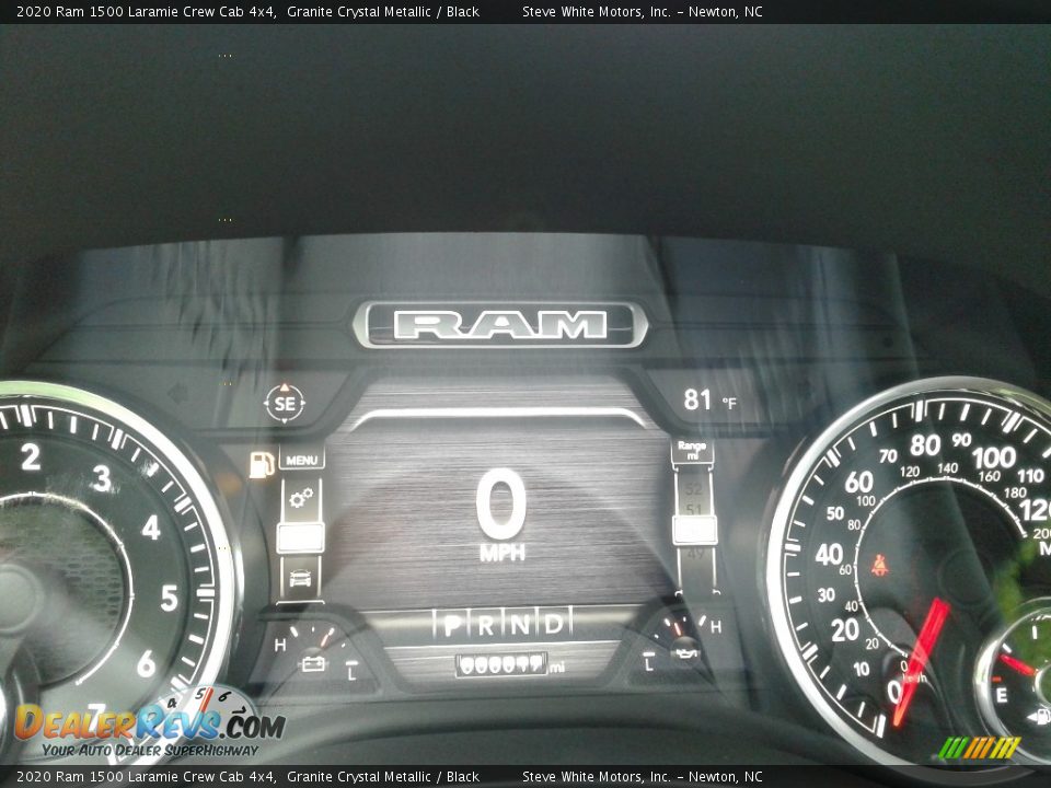 2020 Ram 1500 Laramie Crew Cab 4x4 Granite Crystal Metallic / Black Photo #20