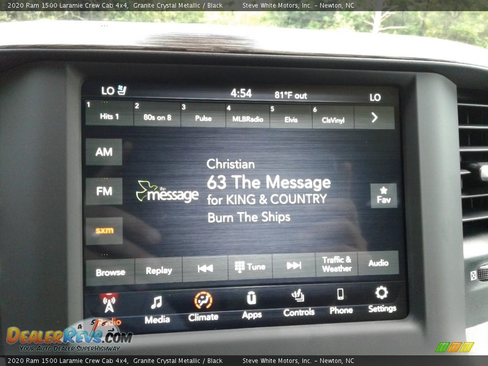2020 Ram 1500 Laramie Crew Cab 4x4 Granite Crystal Metallic / Black Photo #22