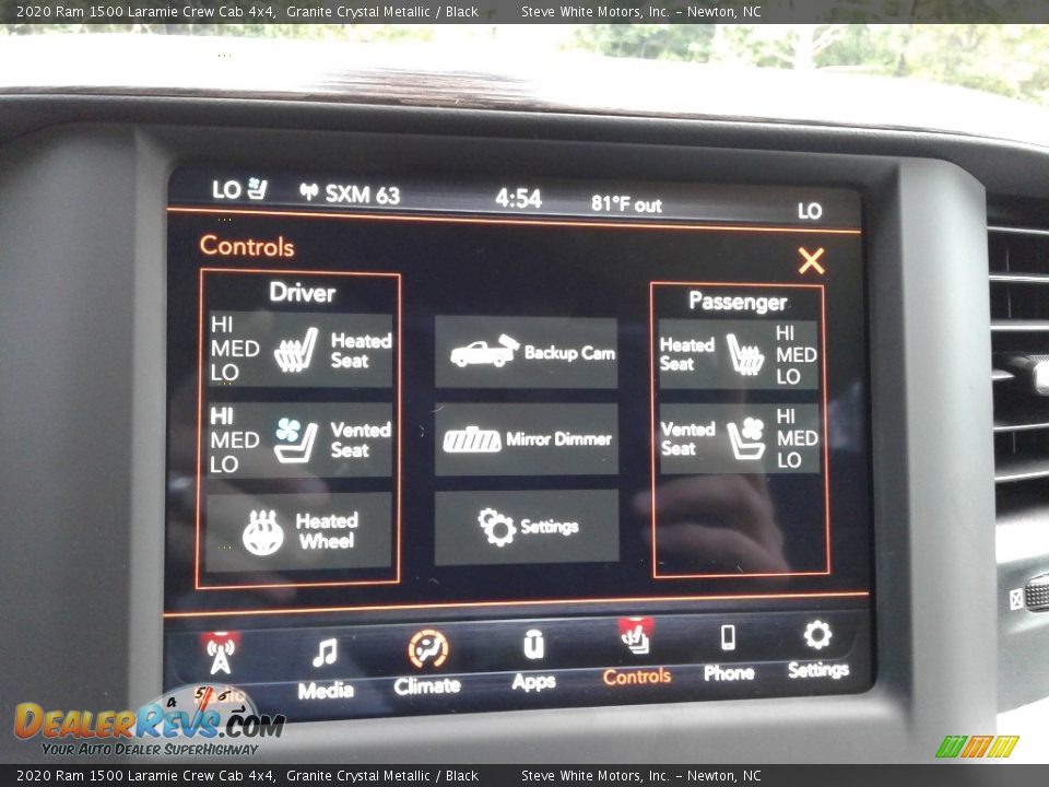 2020 Ram 1500 Laramie Crew Cab 4x4 Granite Crystal Metallic / Black Photo #23