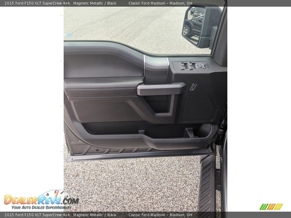 2015 Ford F150 XLT SuperCrew 4x4 Magnetic Metallic / Black Photo #12