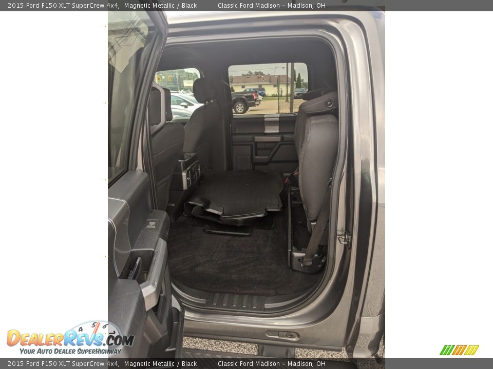 2015 Ford F150 XLT SuperCrew 4x4 Magnetic Metallic / Black Photo #13