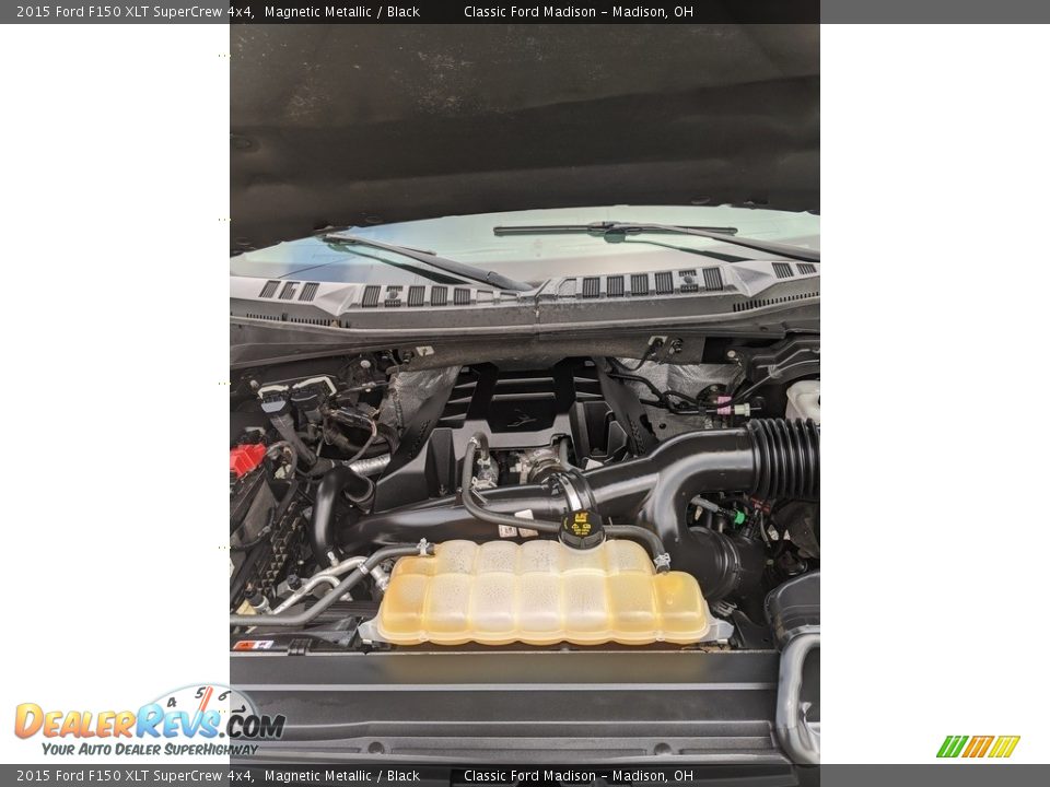 2015 Ford F150 XLT SuperCrew 4x4 Magnetic Metallic / Black Photo #15