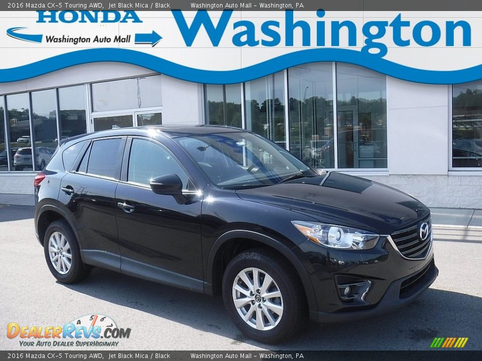 2016 Mazda CX-5 Touring AWD Jet Black Mica / Black Photo #1