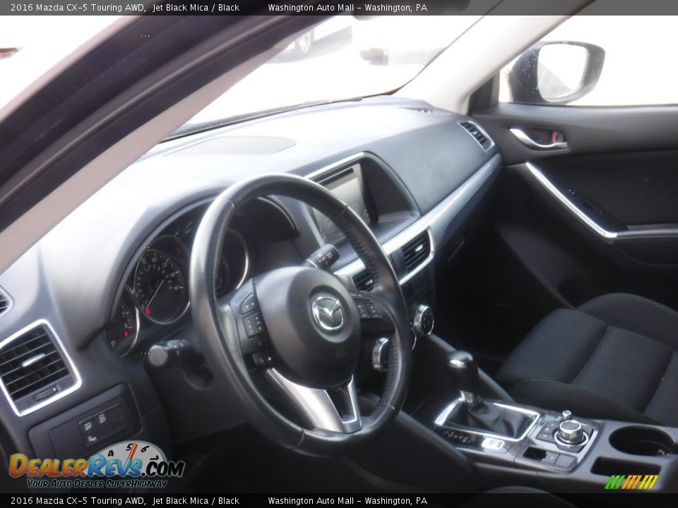 2016 Mazda CX-5 Touring AWD Jet Black Mica / Black Photo #13