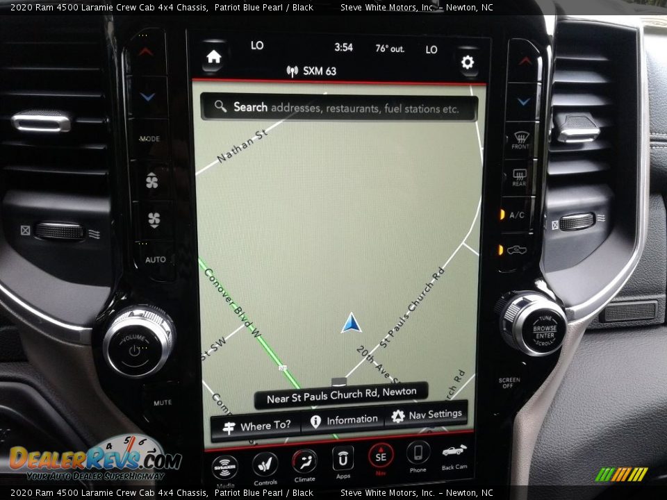 Navigation of 2020 Ram 4500 Laramie Crew Cab 4x4 Chassis Photo #24