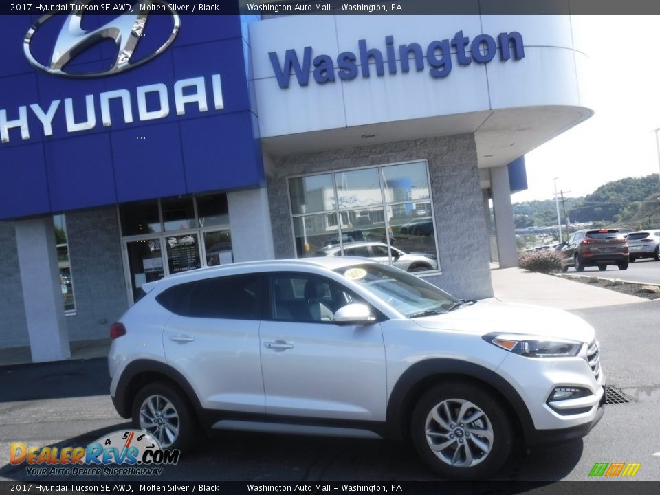 2017 Hyundai Tucson SE AWD Molten Silver / Black Photo #2