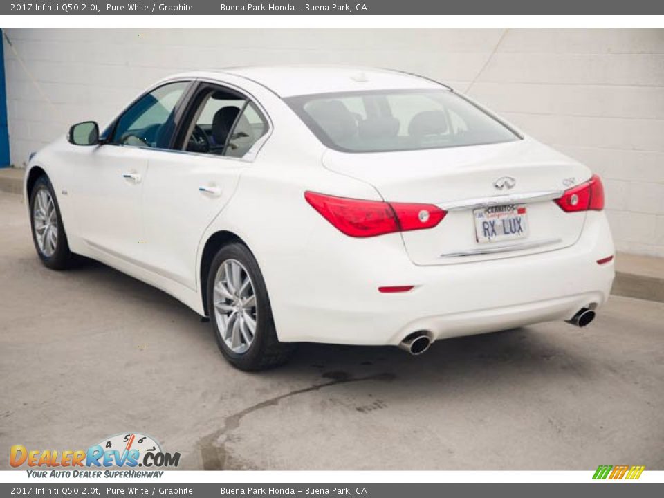 2017 Infiniti Q50 2.0t Pure White / Graphite Photo #2