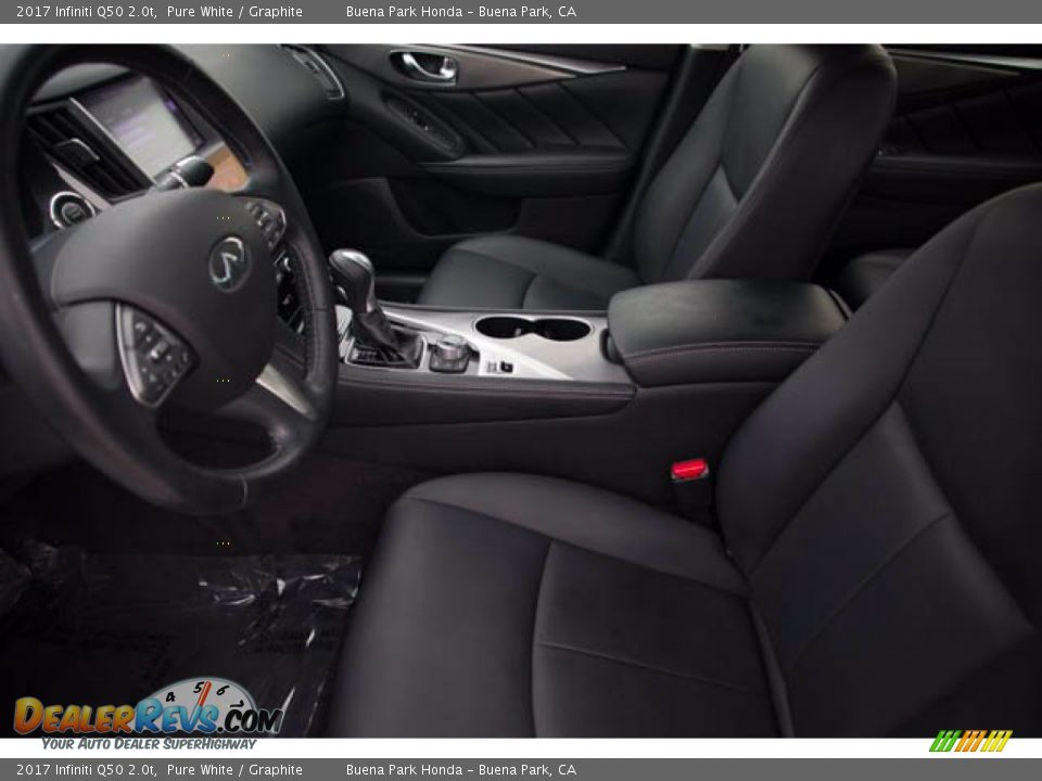 2017 Infiniti Q50 2.0t Pure White / Graphite Photo #3