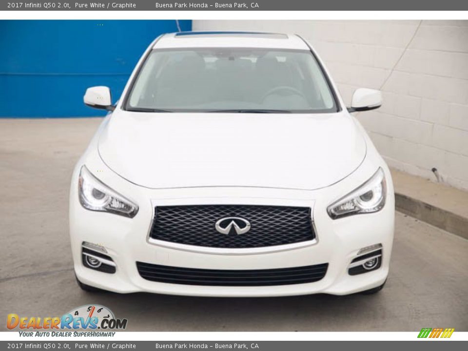 2017 Infiniti Q50 2.0t Pure White / Graphite Photo #7