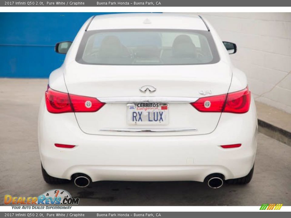 2017 Infiniti Q50 2.0t Pure White / Graphite Photo #9