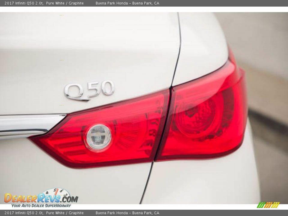 2017 Infiniti Q50 2.0t Pure White / Graphite Photo #11