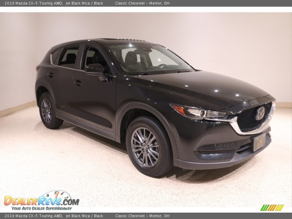 2019 Mazda CX-5 Touring AWD Jet Black Mica / Black Photo #1