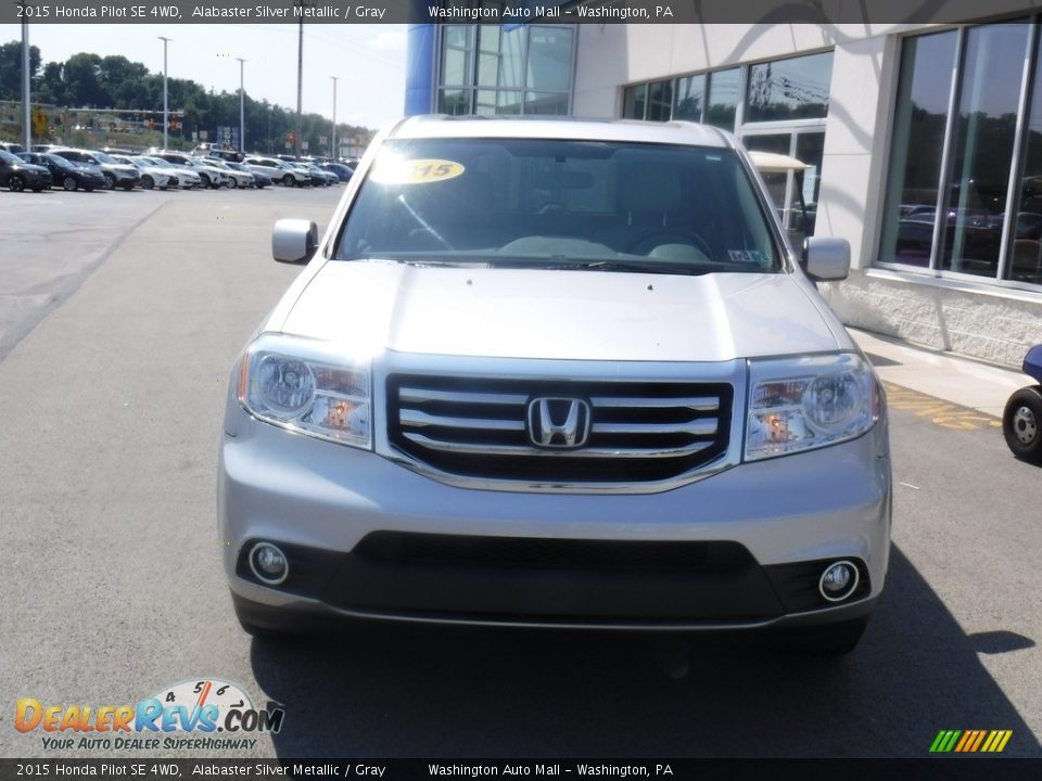 2015 Honda Pilot SE 4WD Alabaster Silver Metallic / Gray Photo #5