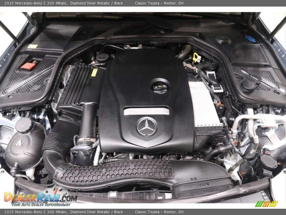 2015 Mercedes-Benz C 300 4Matic Diamond Silver Metallic / Black Photo #18