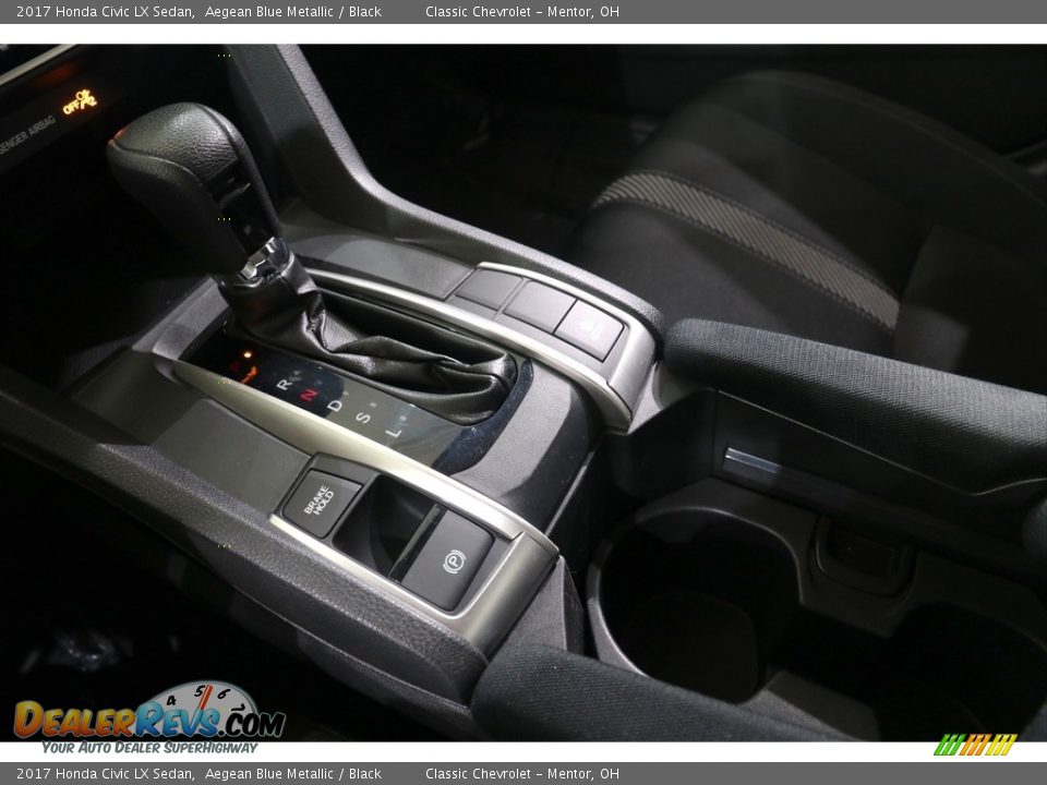 2017 Honda Civic LX Sedan Aegean Blue Metallic / Black Photo #14