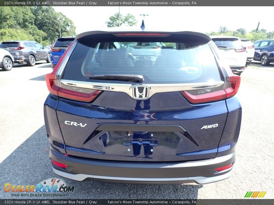 2020 Honda CR-V LX AWD Obsidian Blue Pearl / Gray Photo #5