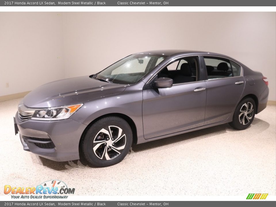 2017 Honda Accord LX Sedan Modern Steel Metallic / Black Photo #3
