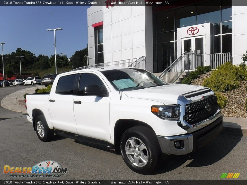 2018 Toyota Tundra SR5 CrewMax 4x4 Super White / Graphite Photo #1
