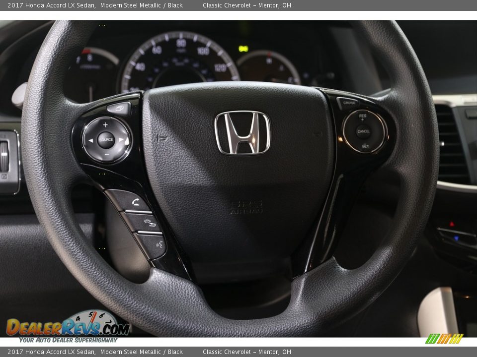 2017 Honda Accord LX Sedan Modern Steel Metallic / Black Photo #7