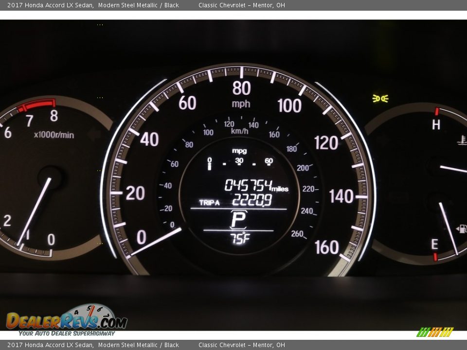 2017 Honda Accord LX Sedan Modern Steel Metallic / Black Photo #9