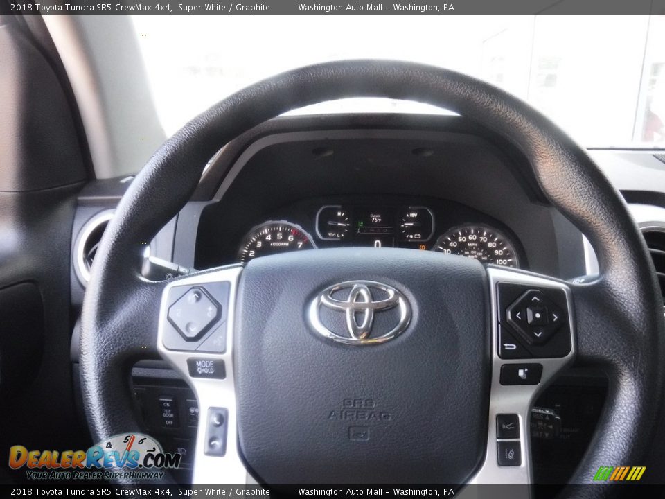 2018 Toyota Tundra SR5 CrewMax 4x4 Super White / Graphite Photo #8