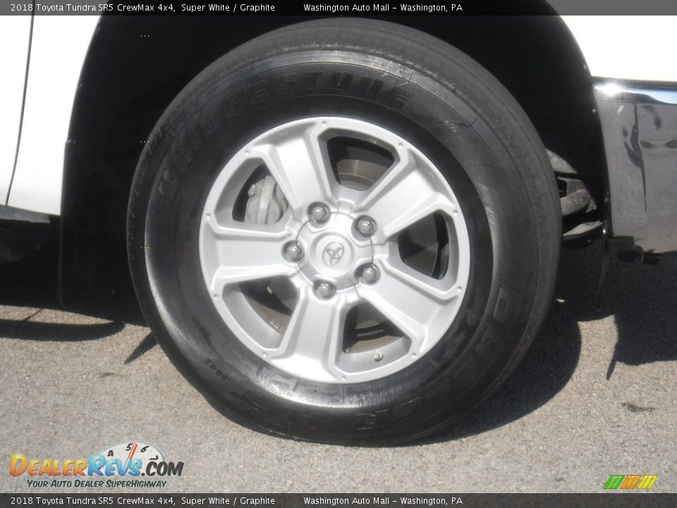 2018 Toyota Tundra SR5 CrewMax 4x4 Super White / Graphite Photo #9